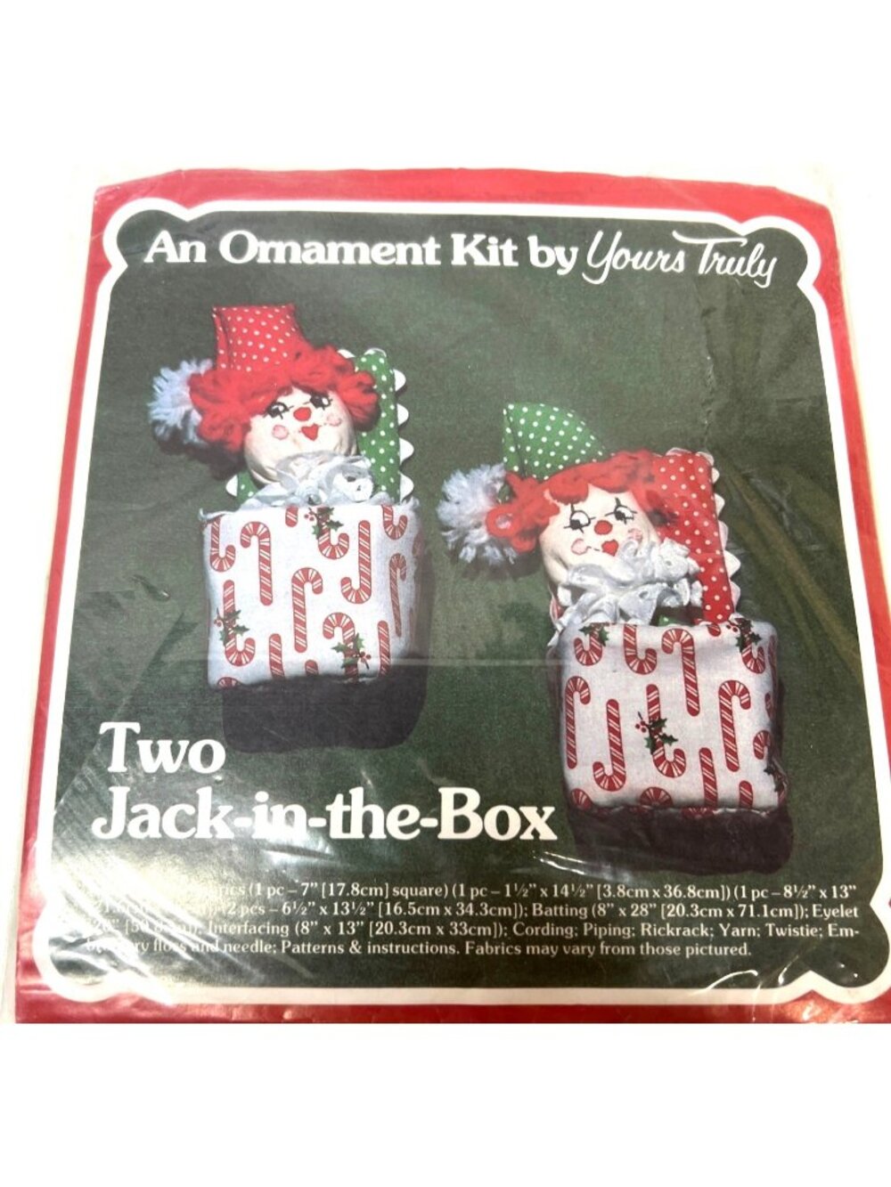 Two Jack-In-The-Box Ornament Kit By Yours Truly